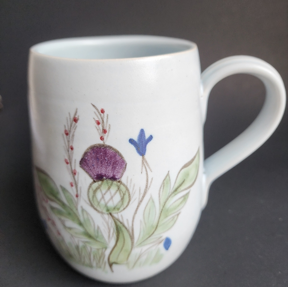 VTG Buchan Thistleware Coffee Tea Mug Floral 70720 Stoneware Made in Scotland